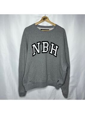Neighborhood Japan College CO NBH Crewneck Sweater in Grey XL